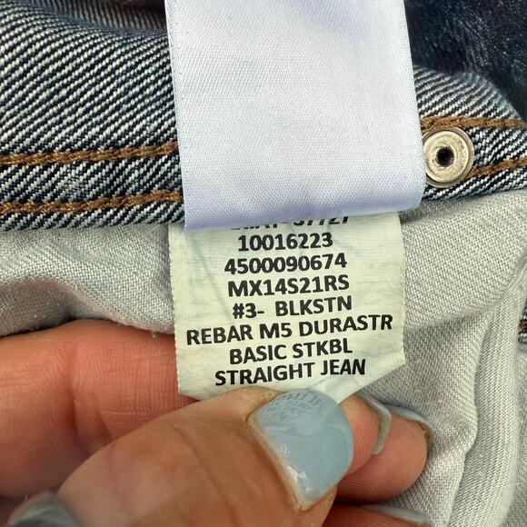 Ariat 36x30 Rebar M5 DuraStretch Slim Fit Straight Leg Jeans 10016223 - Picture 7 of 8